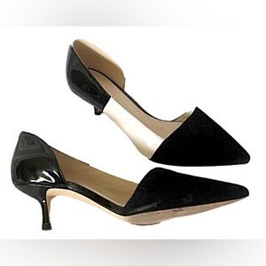 Nine West Black & White Leather & Suede Shoes
